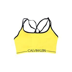 Calvin Klein Yellow Sports Bra - Size L